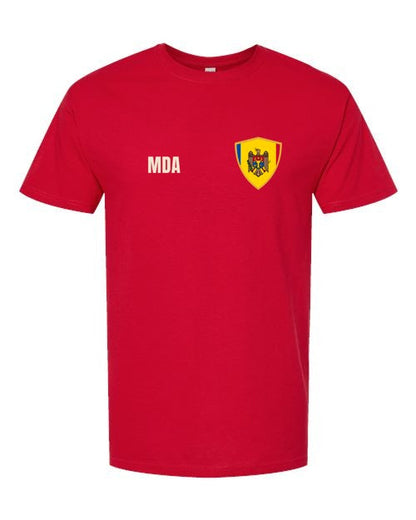 Moldova Soccer Tee — Retro National Crest | NYC Factory