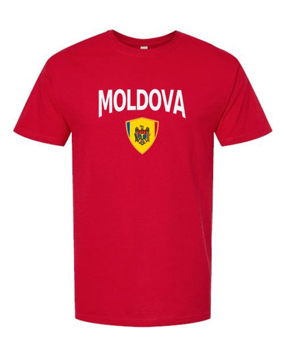 Moldova Arched Crest Soccer Tee — NYC Factory
