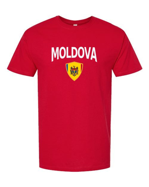 Moldova Arched Crest Soccer Tee — NYC Factory