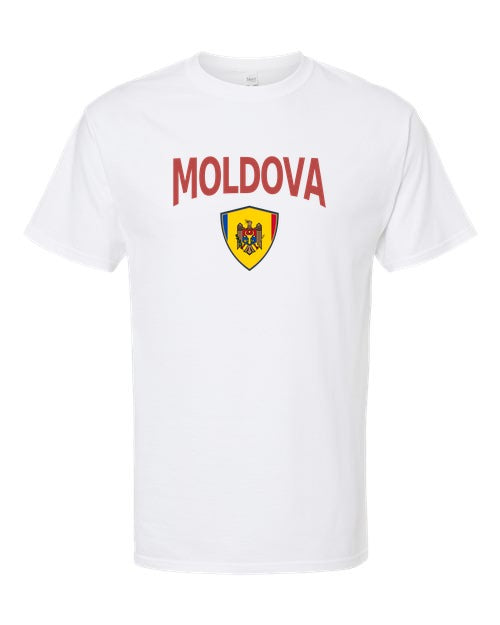 Moldova Arched Crest Soccer Tee — NYC Factory