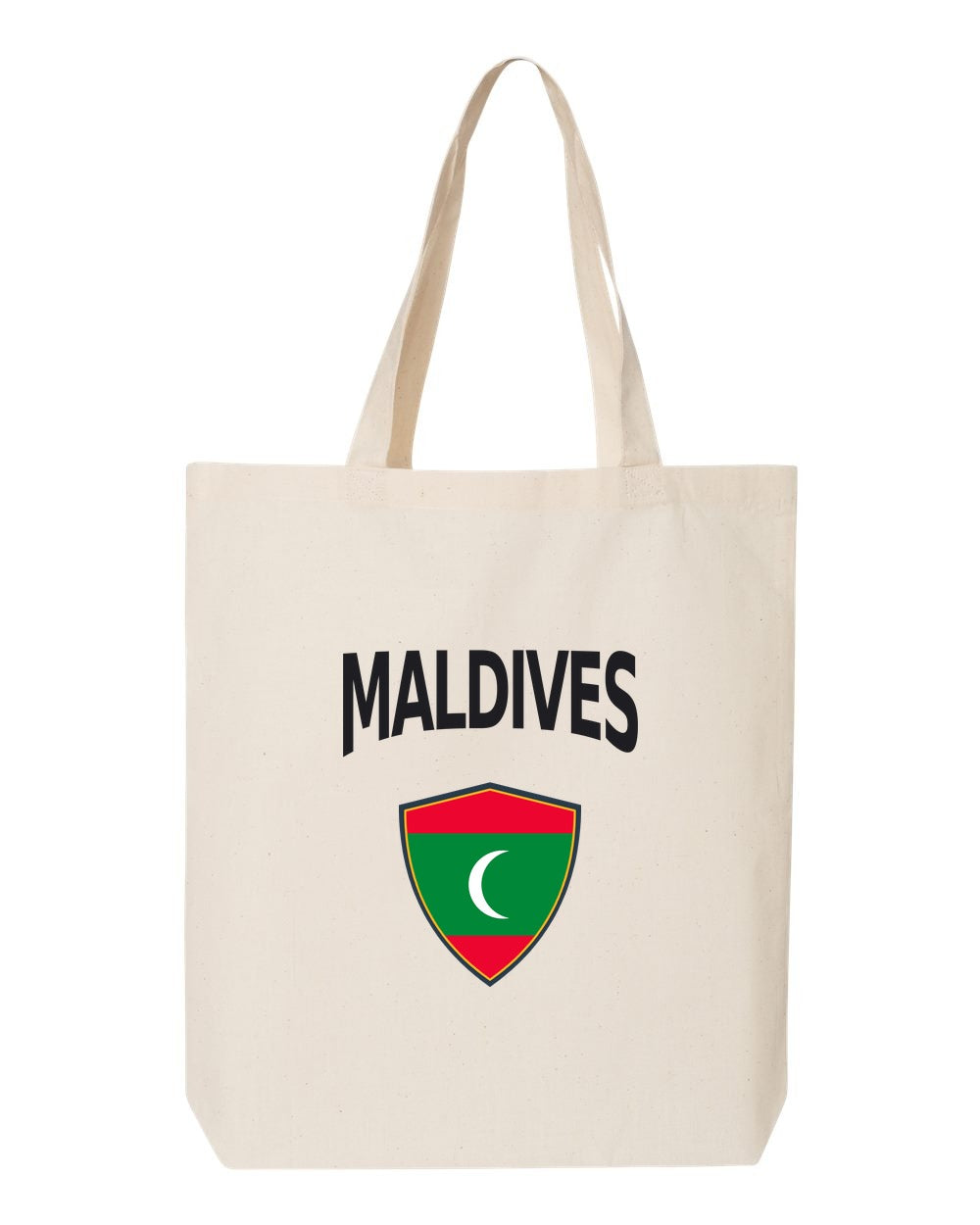 Maldives Soccer Tote Bag — Arched National Crest | NYC Factory