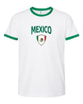 Mexico 2026 Soccer Arched Crest Ringer Tee -- NYC Factory