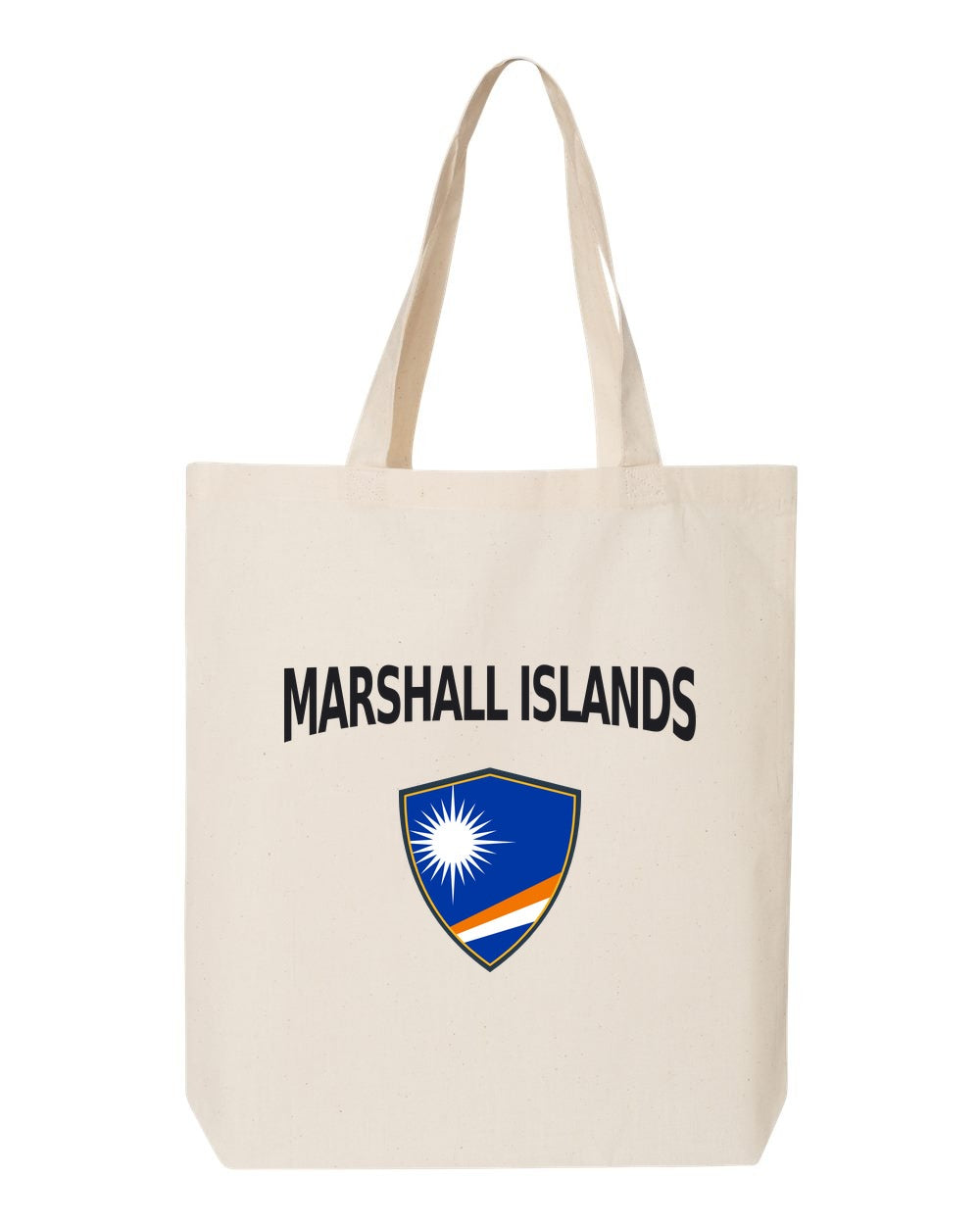 Marshall Islands Soccer Tote Bag — Arched National Crest | NYC Factory