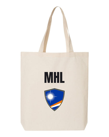 Marshall Islands Soccer Tote Bag — National Crest Badge | NYC Factory