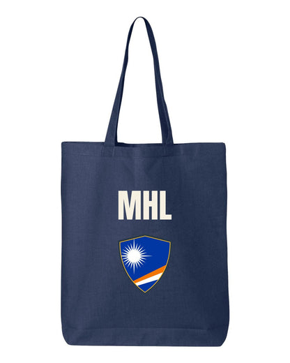 Marshall Islands Soccer Tote Bag — National Crest Badge | NYC Factory