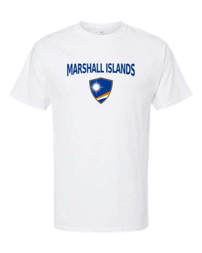 Marshall Islands Arched Crest Soccer Tee — NYC Factory