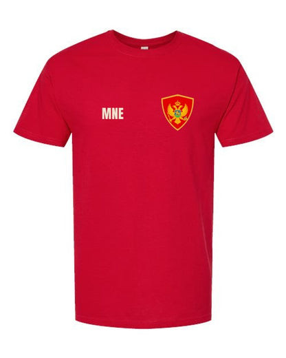 Montenegro Soccer Tee — Retro National Crest | NYC Factory