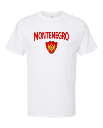 Montenegro Arched Crest Soccer Tee — NYC Factory
