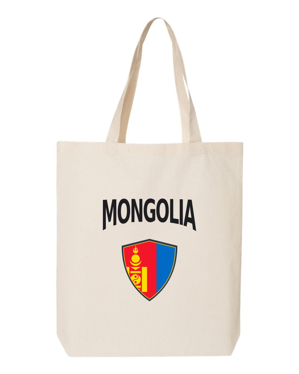 Mongolia Soccer Tote Bag — Arched National Crest | NYC Factory