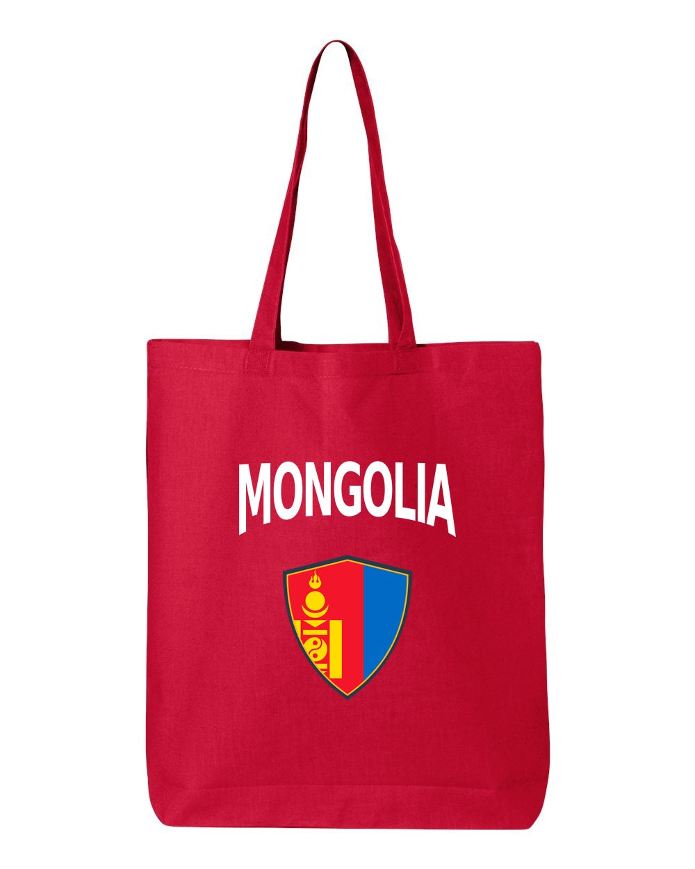 Mongolia Soccer Tote Bag — Arched National Crest | NYC Factory