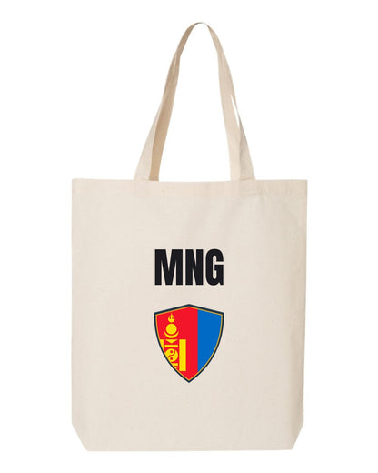 Mongolia Soccer Tote Bag — National Crest Badge | NYC Factory