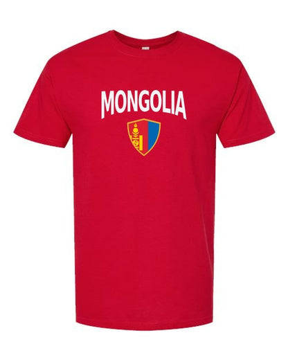Mongolia Arched Crest Soccer Tee — NYC Factory