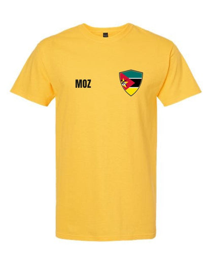 Mozambique Soccer Tee — Retro National Crest | NYC Factory