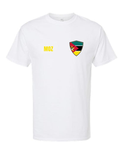Mozambique Soccer Tee — Retro National Crest | NYC Factory
