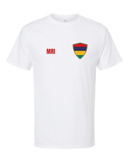 Mauritius Soccer Tee — Retro National Crest | NYC Factory