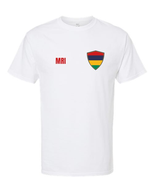 Mauritius Soccer Tee — Retro National Crest | NYC Factory