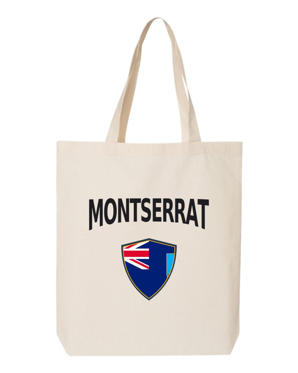 Montserrat Soccer Tote Bag — Arched National Crest | NYC Factory