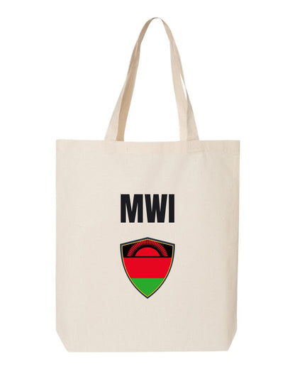 Malawi Soccer Tote Bag — National Crest Badge | NYC Factory
