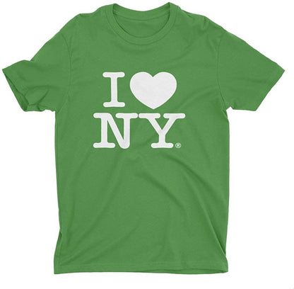 Men's I Love NY Officially Licensed Adult Unisex Tees (White)