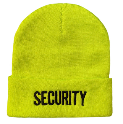 Men's Security Beanie (Safety Green)