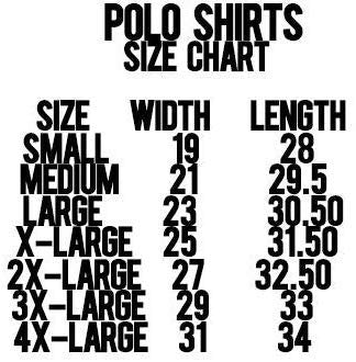 Mens Security Polo Shirt Front Back Print (Solid, Black / White)