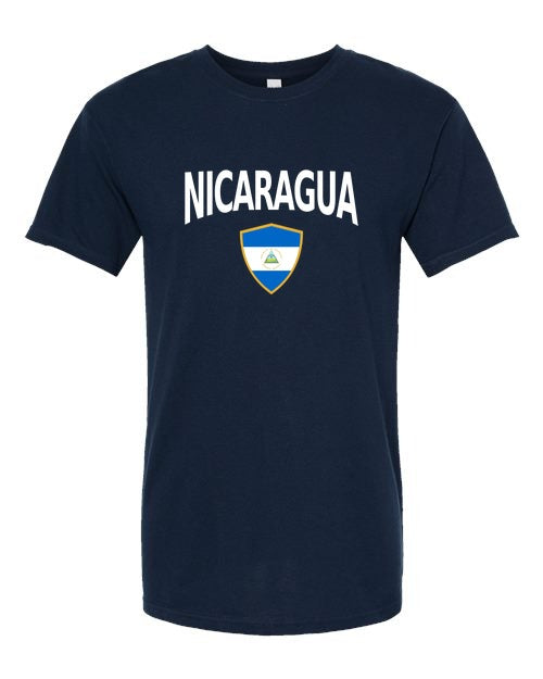 Nicaragua Arched Crest Soccer Tee — NYC Factory