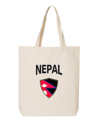 Nepal Soccer Tote Bag — Arched National Crest | NYC Factory