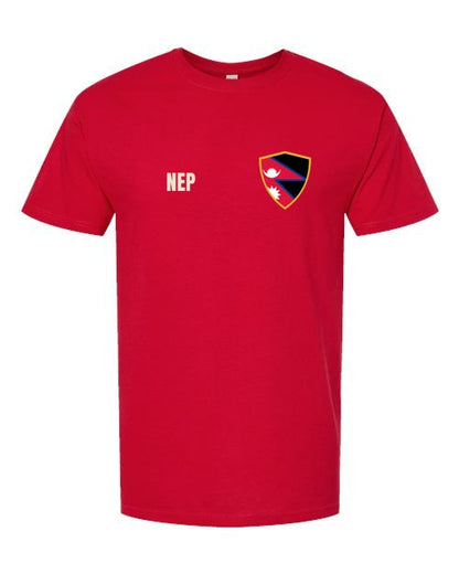 Nepal Soccer Tee — Retro National Crest | NYC Factory