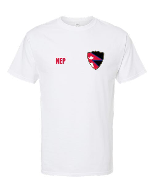 Nepal Soccer Tee — Retro National Crest | NYC Factory