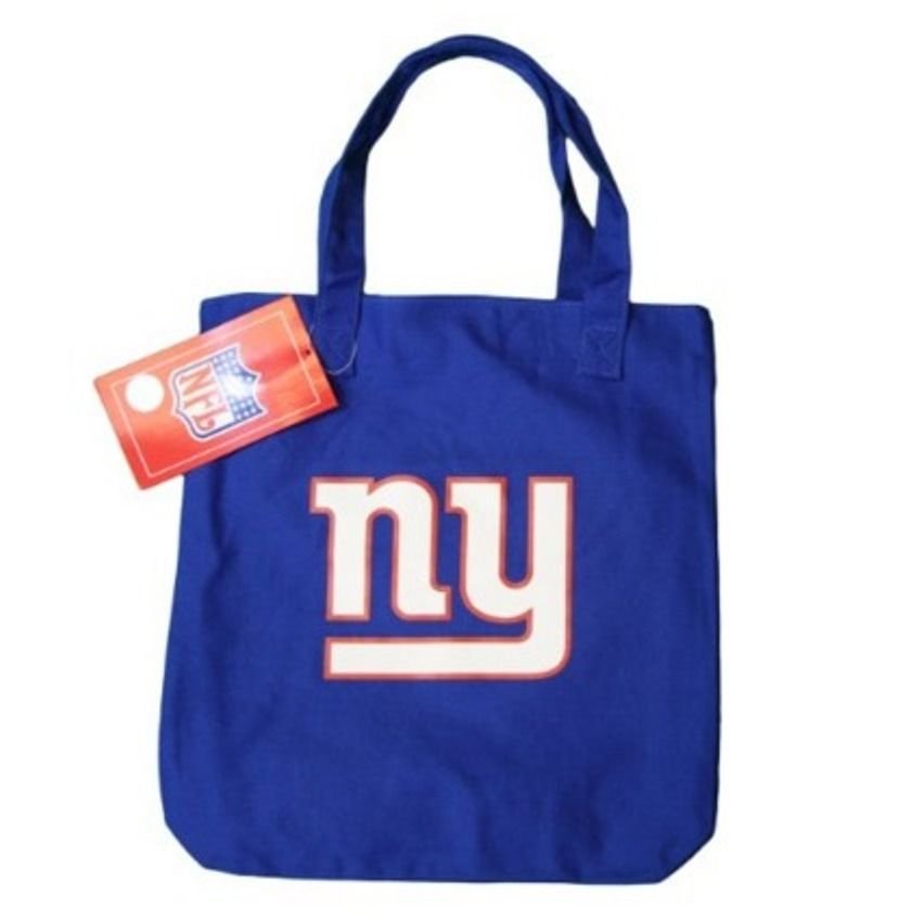 NFL New York City NY Giants Logo Ladyluck Tote Bag NYC Shoulder Canvas Shopping