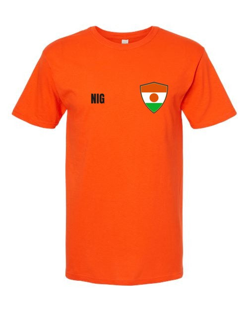 Niger Soccer Tee — Retro National Crest | NYC Factory