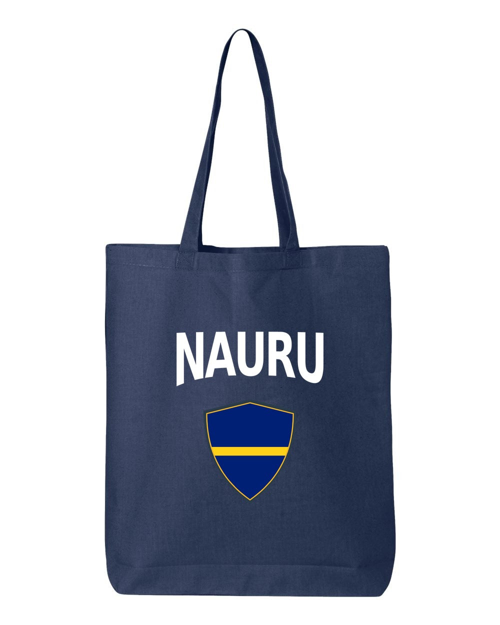 Nauru Soccer Tote Bag — Arched National Crest | NYC Factory