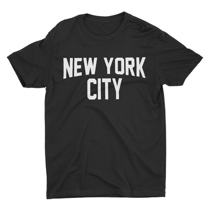 NYC FACTORY New York City Unisex T-Shirt Screenprinted Black Lennon Tee (2XL)