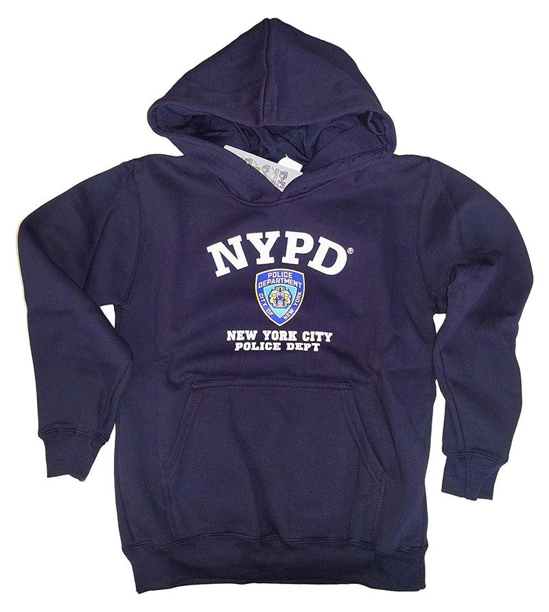 NYPD Kids Hoodie Sweatshirt Navy Official Licensed Boys Shirt