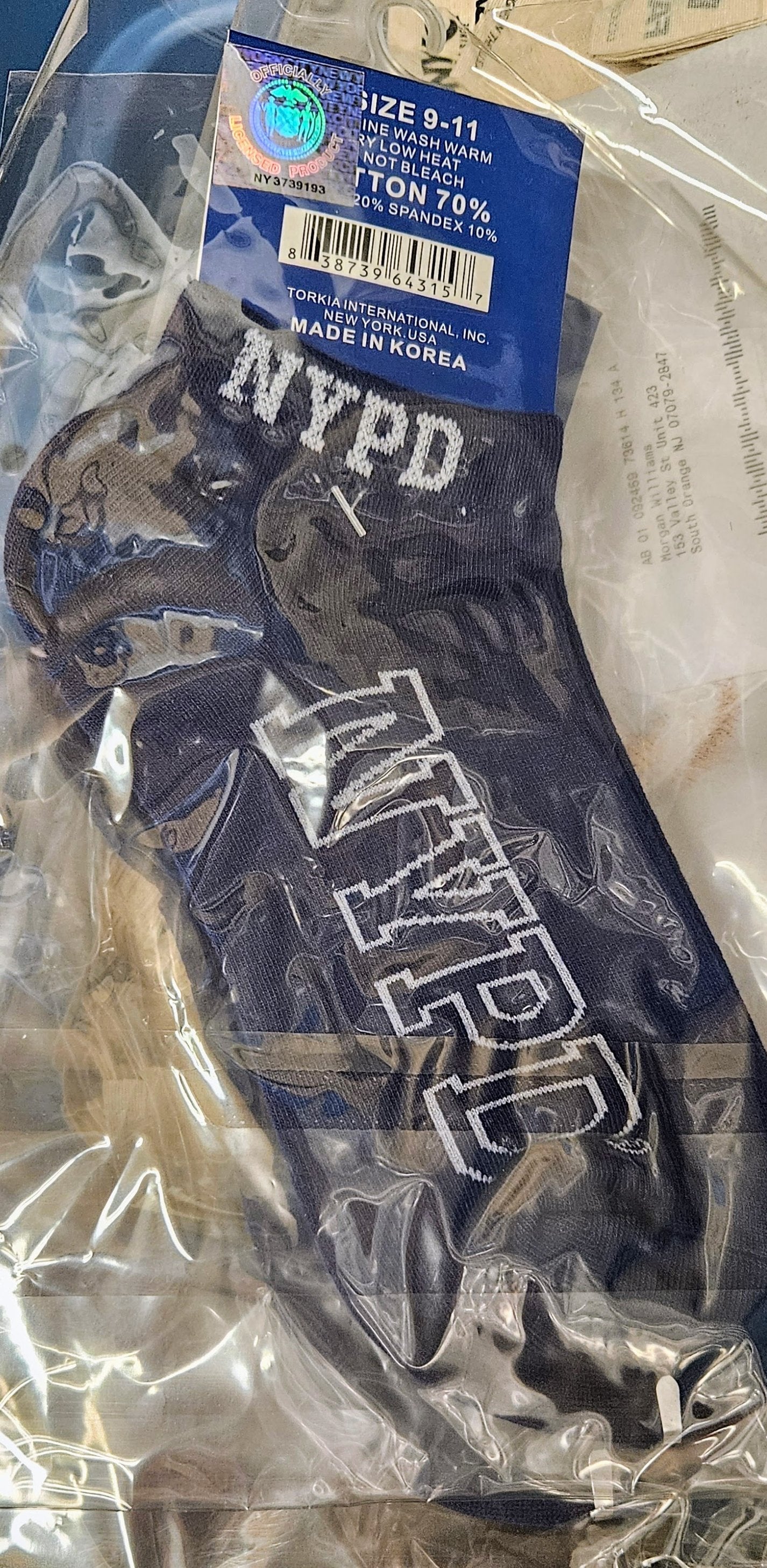 NYPD Socks Official Merchandise / All Sizes