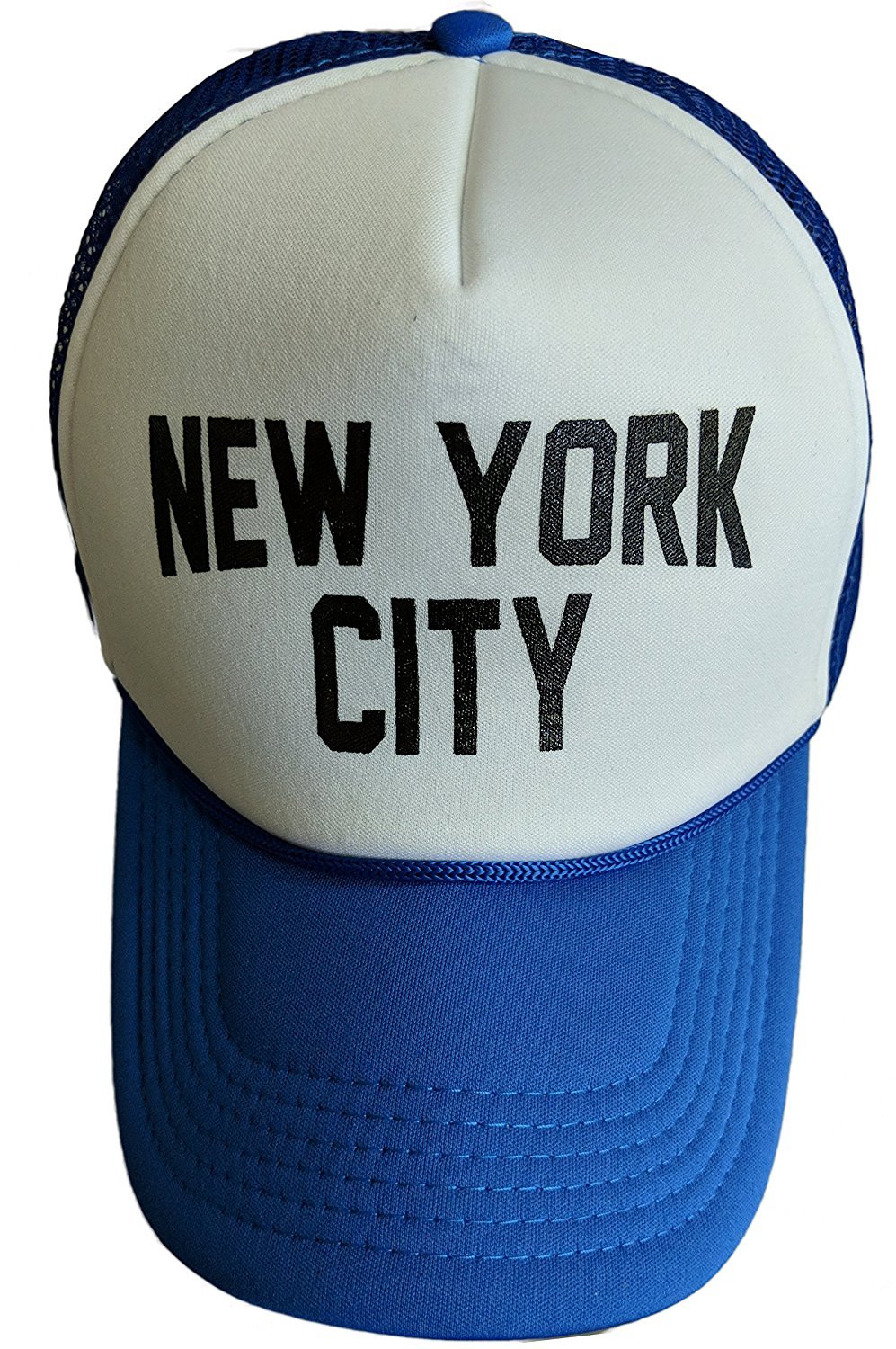 New York City Baseball Hat Screen-Printed Mesh Trucker Cap