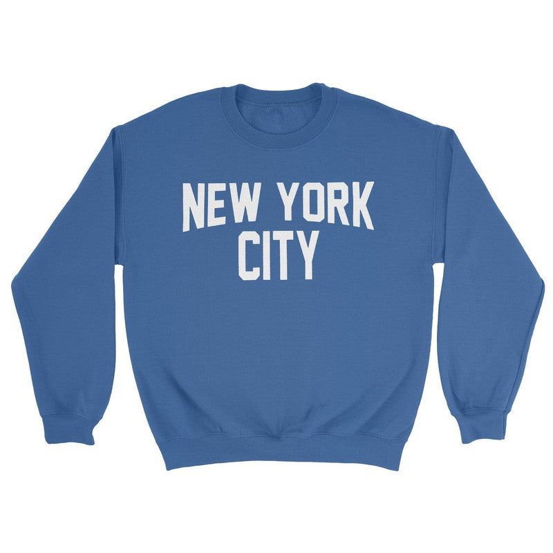 New York City Kids Sweatshirt Screenprinted Lennon Boys Shirt Royal Blue