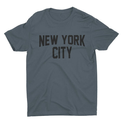 New York City Men's T-Shirt Screen Printed Charcoal Lennon Gray Tee