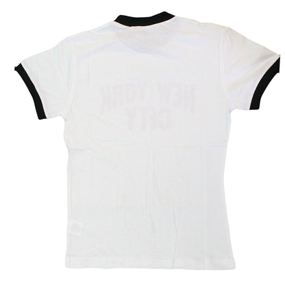 New York City Ringer Tee For Kids (Junior, White/Black)