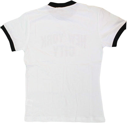 New York City Ringer Tee for Toddlers (White/Black)