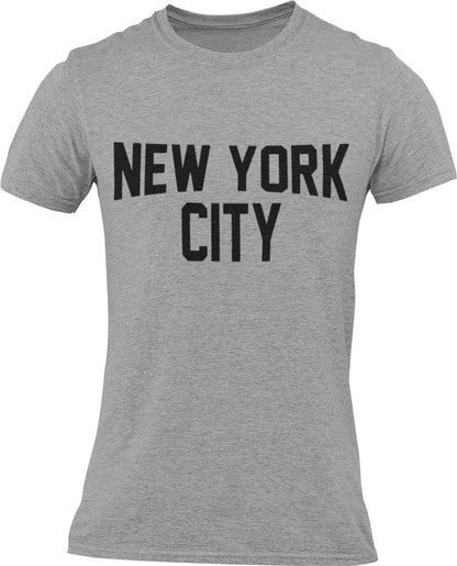 New York City Unisex T-Shirt Screen-Printed Heather Gray Tee