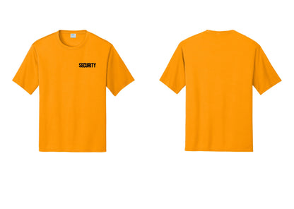NYC Factory Men's Security Performance T-Shirt - Chest Only - Gold