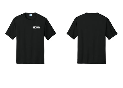 NYC Factory Men's Security Performance T-Shirt - Chest Only - Black