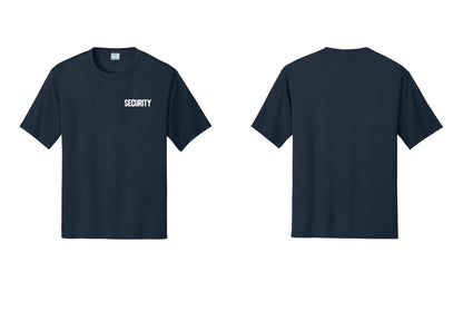 NYC Factory Men's Security Performance T-Shirt - Chest Only - Navy