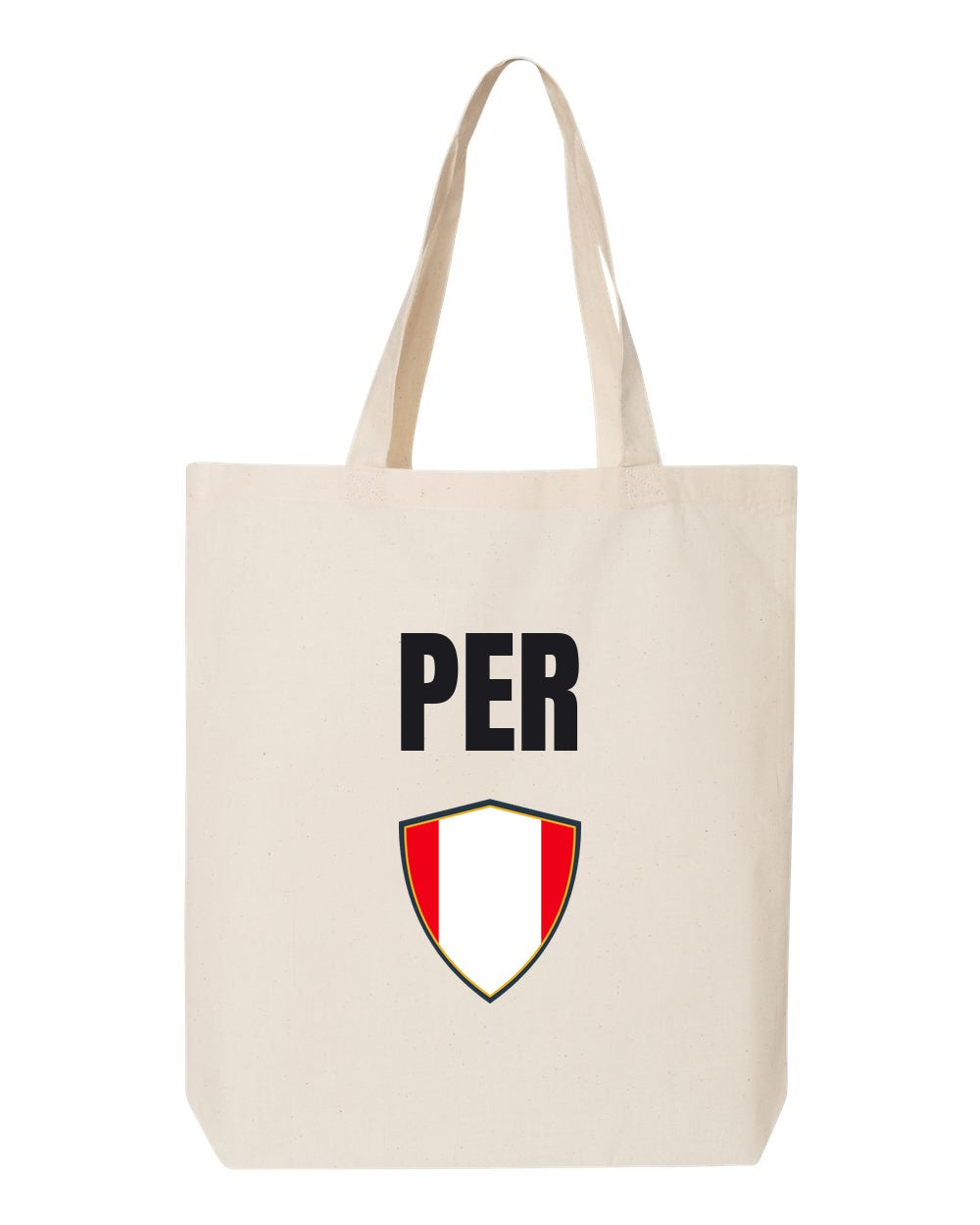 Peru Soccer Tote Bag — National Crest Badge | NYC Factory