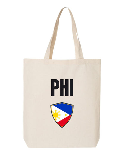 Philippines Soccer Tote Bag — National Crest Badge | NYC Factory