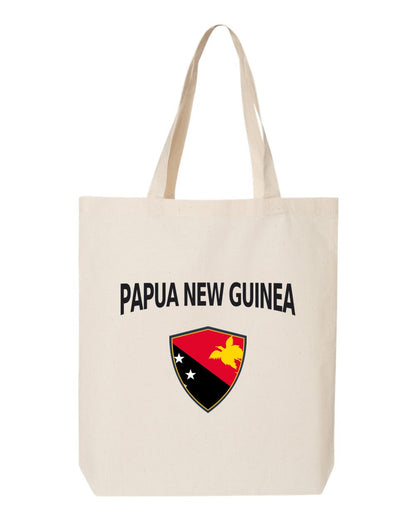 Papua New Guinea Soccer Tote Bag — Arched National Crest | NYC Factory