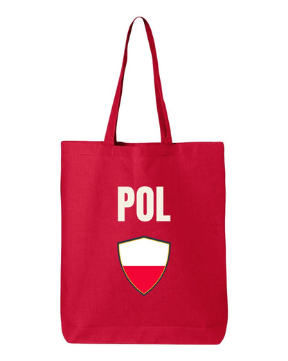 Poland Soccer Tote Bag — National Crest Badge | NYC Factory