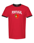 Portugal 2026 Soccer Arched Crest Ringer Tee -- NYC Factory