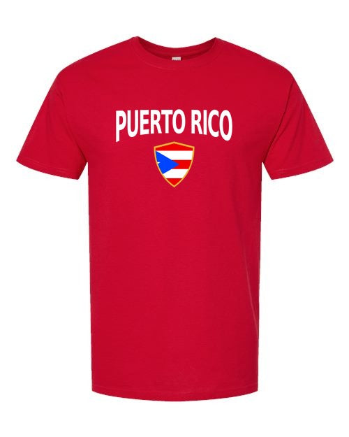 Puerto Rico Arched Crest Soccer Tee — NYC Factory